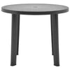 Gartentisch Opria Anthrazit 89cm (Kunststoff)