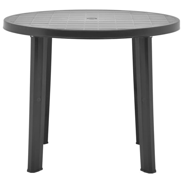 Gartentisch Opria Anthrazit 89cm (Kunststoff)