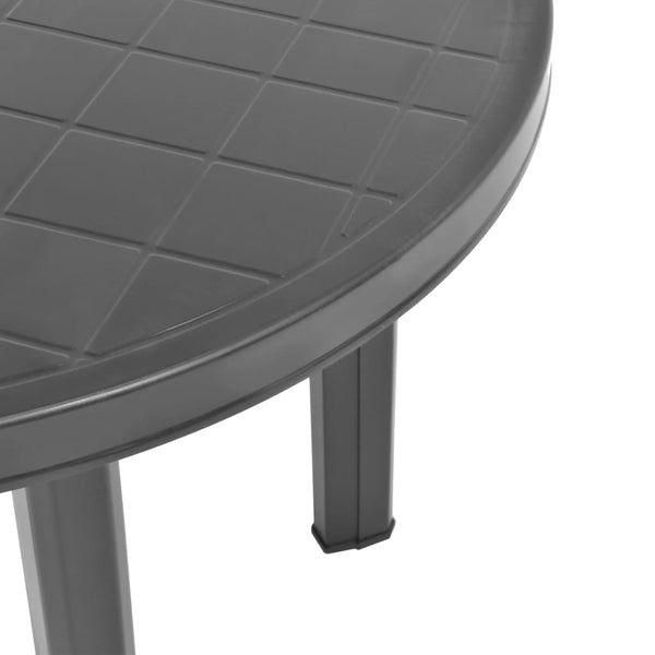 Gartentisch Opria Anthrazit 89cm (Kunststoff)