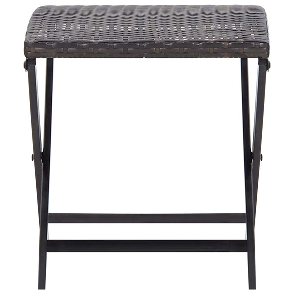 Brauner Klapphocker Nedelico (Polyrattan)