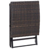 Brauner Klapphocker Nedelico (Polyrattan)