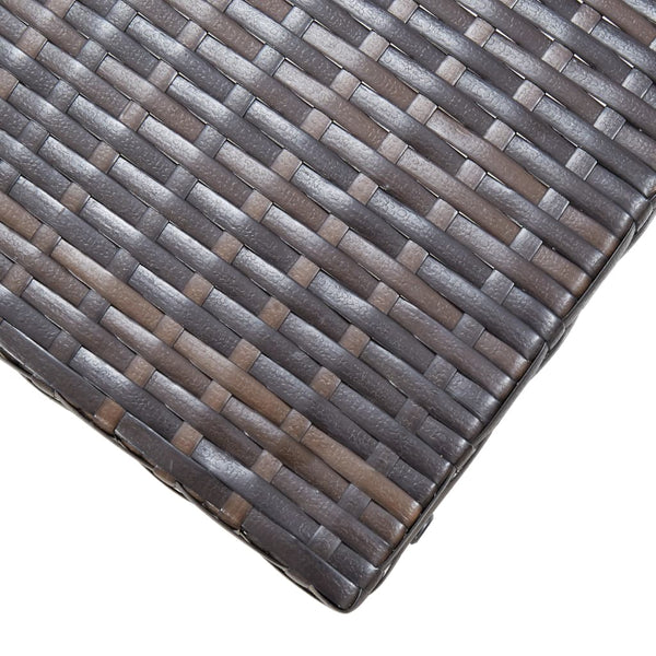 Brauner Klapphocker Nedelico (Polyrattan)