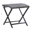 Grauer klappbarer Hocker Nedelico (Polyrattan)