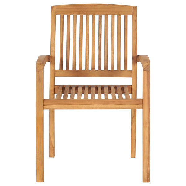 Staplebare Gartenstühle Sentineli (2 Stk. Teak)