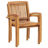 Staplebare Gartenstühle Sentineli (2 Stk. Teak)