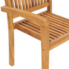 Staplebare Gartenstühle Sentineli (2 Stk. Teak)