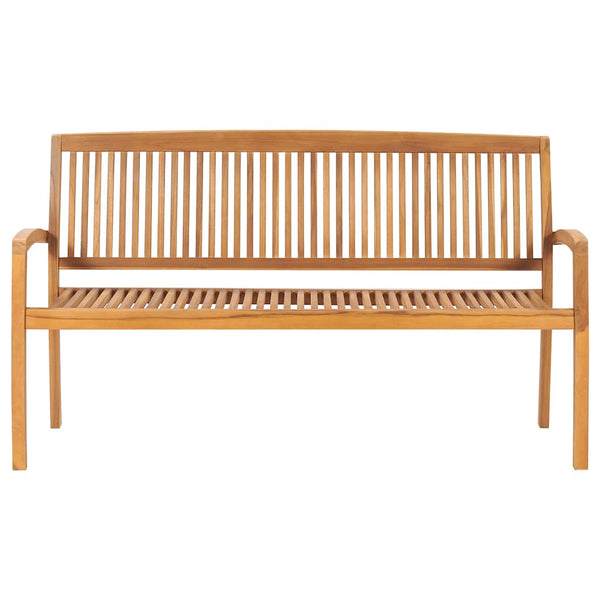Dretcaru Gartenbank aus Holz 159cm (3-Sitzer, Teak)