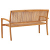 Dretcaru Gartenbank aus Holz 159cm (3-Sitzer, Teak)