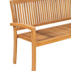Dretcaru Gartenbank aus Holz 159cm (3-Sitzer, Teak)