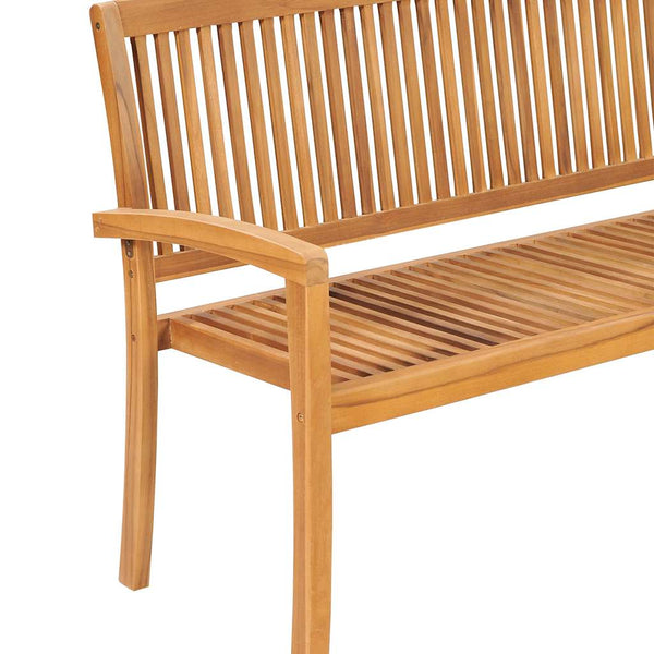 Dretcaru Gartenbank aus Holz 159cm (3-Sitzer, Teak)