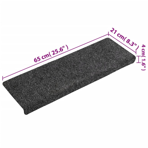 Harmaa porrasmatot Tuberon 65x21x4cm (15 kpl neulahuopa)