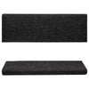 Schwarze Treppenmatten Tuberon 65x21x4cm (15 Stück Nadelfilz)