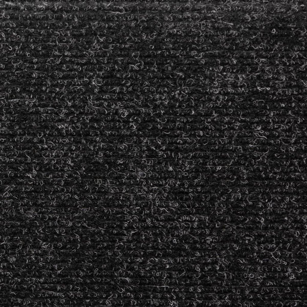 Schwarze Treppenmatten Tuberon 65x21x4cm (15 Stück Nadelfilz)