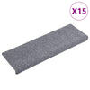 Vaaleanharmaa porrasmatot Tuberon 65x21x4cm (15 kpl neulahuopa)