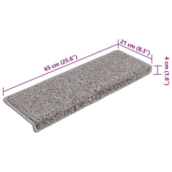 Treppenmatten Vitold grau 65x21x4cm (15 Stk.)