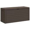Braune Gartenaufbewahrungstruhe Elvera 116x44x55cm