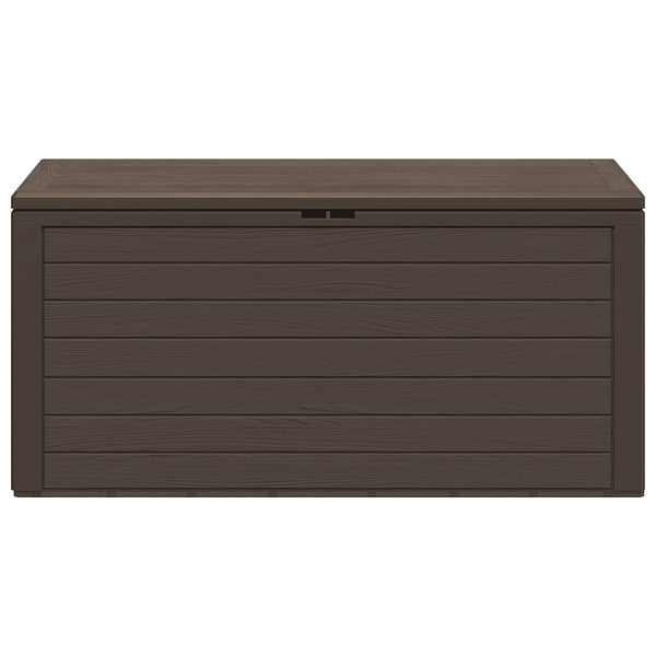 Braune Gartenaufbewahrungstruhe Elvera 116x44x55cm