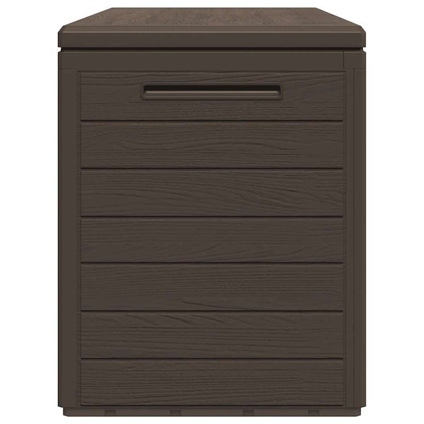 Braune Gartenaufbewahrungstruhe Elvera 116x44x55cm