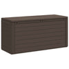 Braune Gartenaufbewahrungstruhe Elvera 116x44x55cm