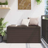 Braune Gartenaufbewahrungstruhe Elvera 116x44x55cm