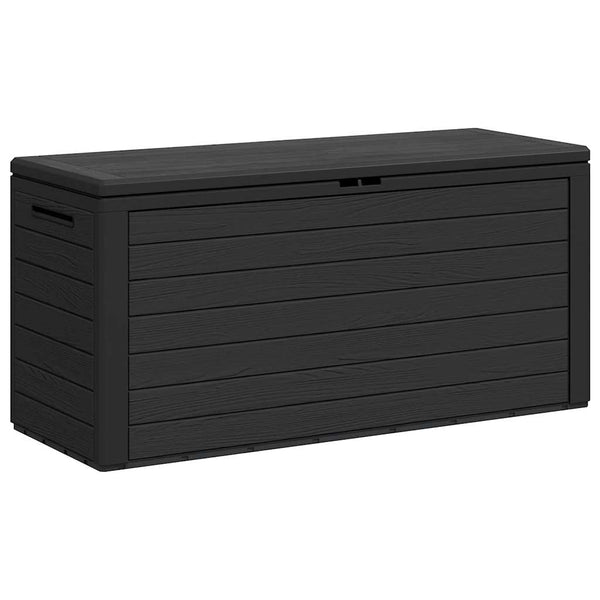 Anthrazit Garten-Aufbewahrungsbox Elvera 116x44x55cm