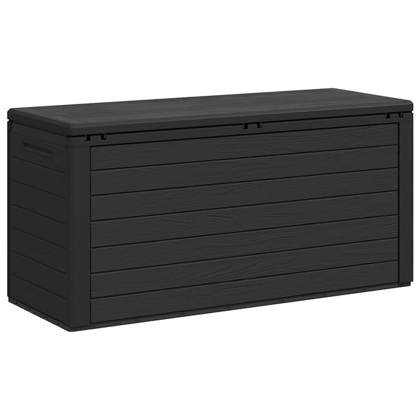 Anthrazit Garten-Aufbewahrungsbox Elvera 116x44x55cm