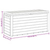 Anthrazit Garten-Aufbewahrungsbox Elvera 116x44x55cm