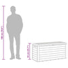 Anthrazit Garten-Aufbewahrungsbox Elvera 116x44x55cm