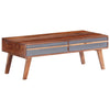 Grauer Couchtisch Galathea 110x50x40cm (Akazie)
