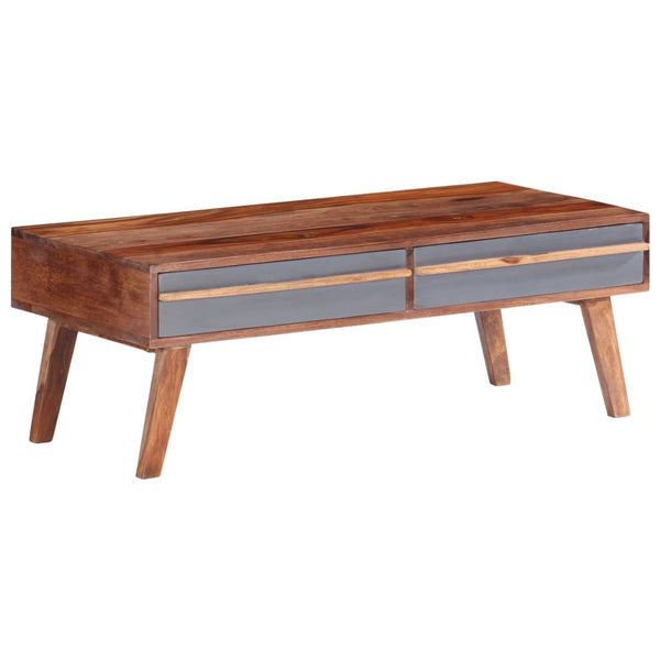 Grauer Couchtisch Galathea 110x50x40cm (Akazie)