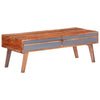 Grauer Couchtisch Galathea 110x50x40cm (Akazie)
