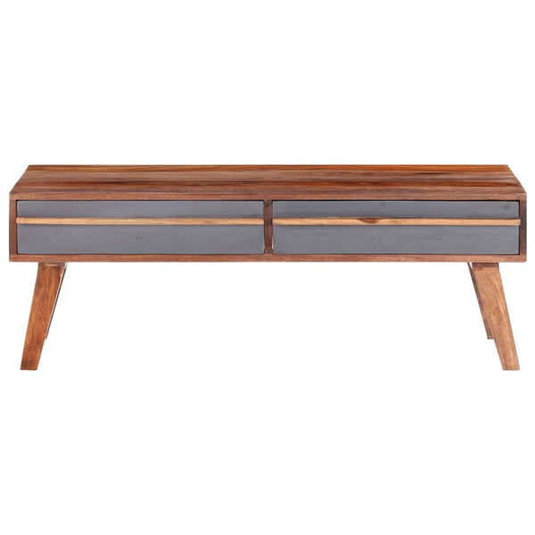 Grauer Couchtisch Galathea 110x50x40cm (Akazie)