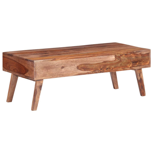 Grauer Couchtisch Galathea 110x50x40cm (Akazie)