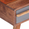 Grauer Couchtisch Galathea 110x50x40cm (Akazie)