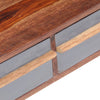 Grauer Couchtisch Galathea 110x50x40cm (Akazie)