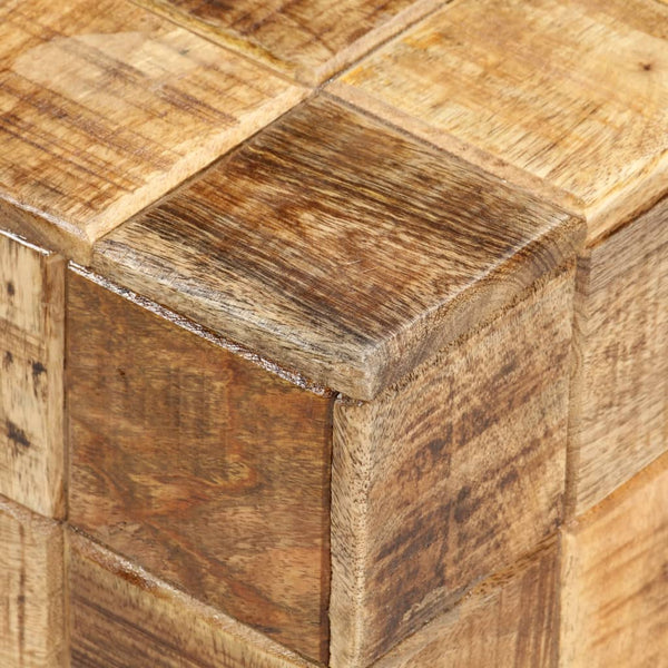 Sofatische Dobreanu (2 Stk. Schubladenstil, raues Mangoholz)