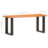 Sitzbank Ronela 110cm (Akazienholz und Stahl)