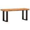 Sitzbank Ronela 110cm (grobes Mangoholz und Stahl)
