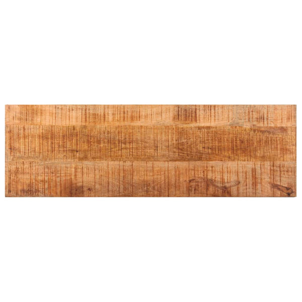 Sitzbank Ronela 110cm (grobes Mangoholz und Stahl)