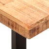Sitzbank Ronela 110cm (grobes Mangoholz und Stahl)