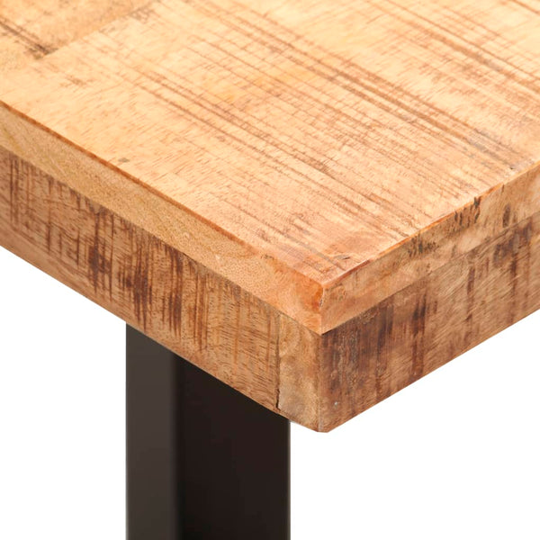 Sitzbank Ronela 110cm (grobes Mangoholz und Stahl)