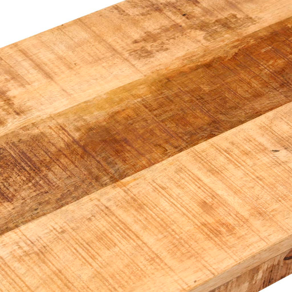 Sitzbank Ronela 110cm (grobes Mangoholz und Stahl)
