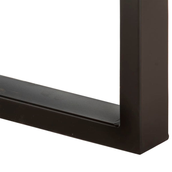 Sitzbank Ronela 110cm (grobes Mangoholz und Stahl)