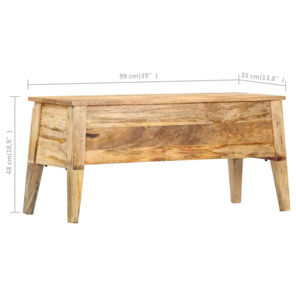 Aufbewahrungsbox Joja 99x35x48cm (Mangoholz)