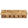 Wandgarderobe Cozoreanu 60x15x20cm (massives Mangoholz)