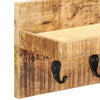 Wandgarderobe Cozoreanu 60x15x20cm (massives Mangoholz)