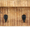 Wandgarderobe Cozoreanu 60x15x20cm (massives Mangoholz)