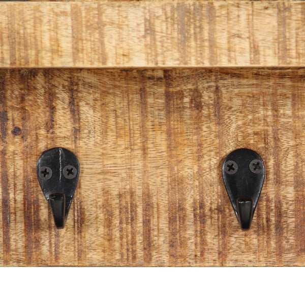 Wandgarderobe Cozoreanu 60x15x20cm (massives Mangoholz)