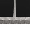 Grauer Gartentisch Tarsia 200x150x74cm (Polyrattan)