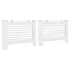Heizkörperverkleidung weiß Oroian 112x19x81,5cm (2 Stück MDF)